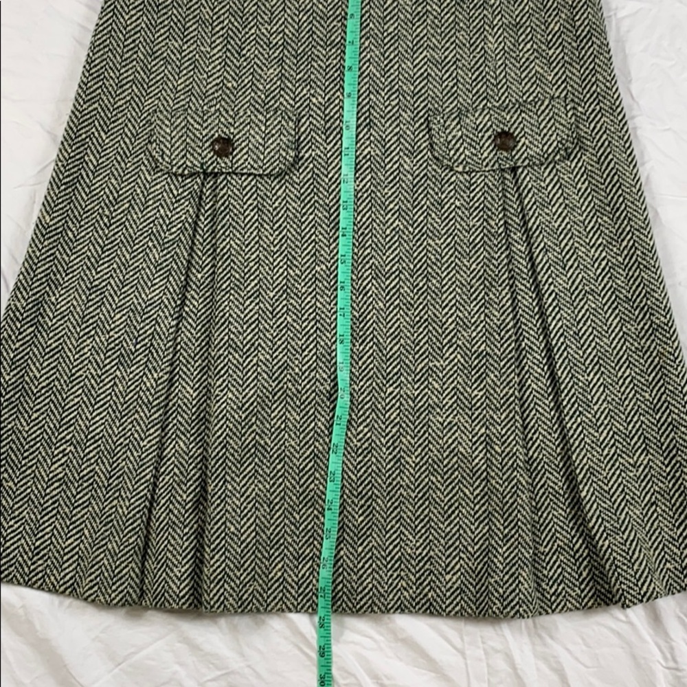 Vintage Wool Skirt with Box Pleats - Picture 6 of 6